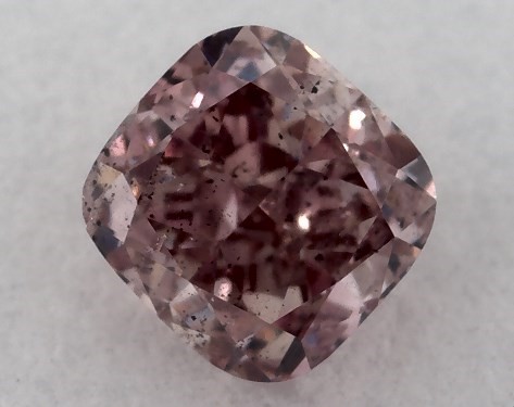  0.37 Carat Pink I1  cushion modified diamond